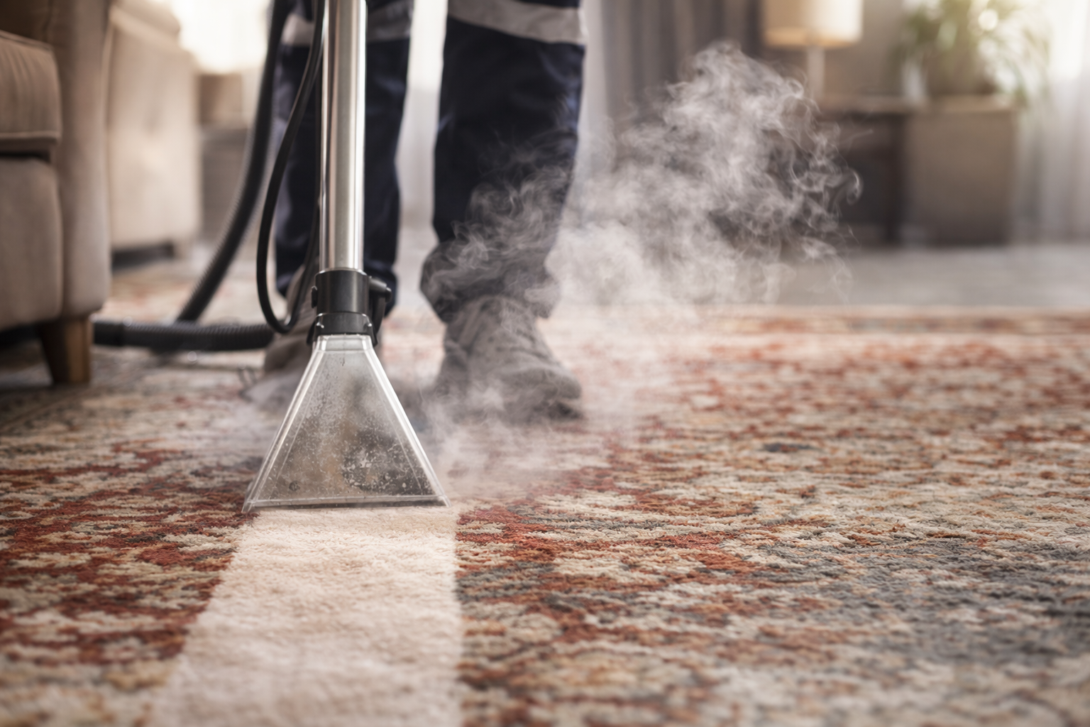 Nettoyage tapis à la vapeur